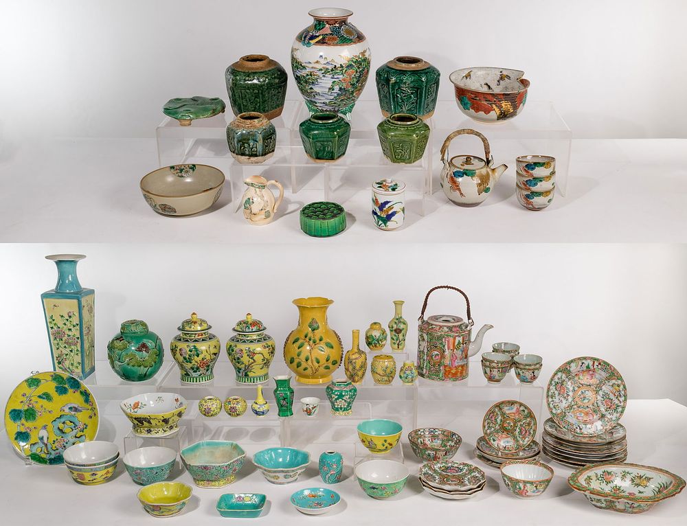 Lot 156: Asian Pottery and Porcelain Assortment