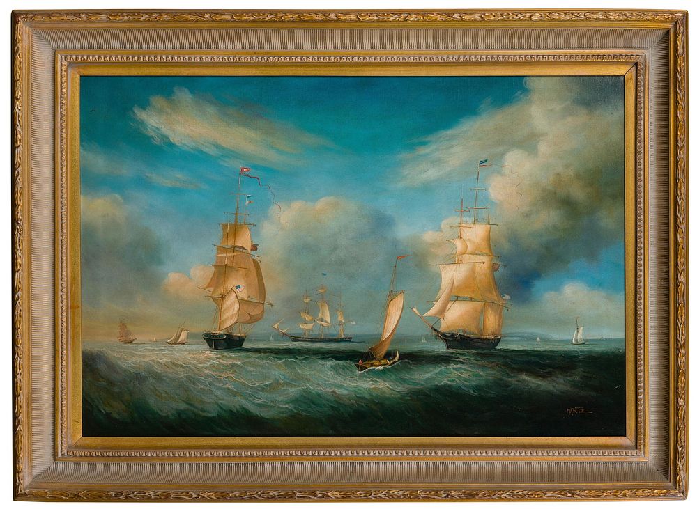 Lot 162: Martz (American, 20th century) Oil on Canvas