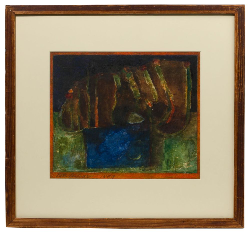 Lot 163: Peter Bodnar (American, b.1928) Watercolor