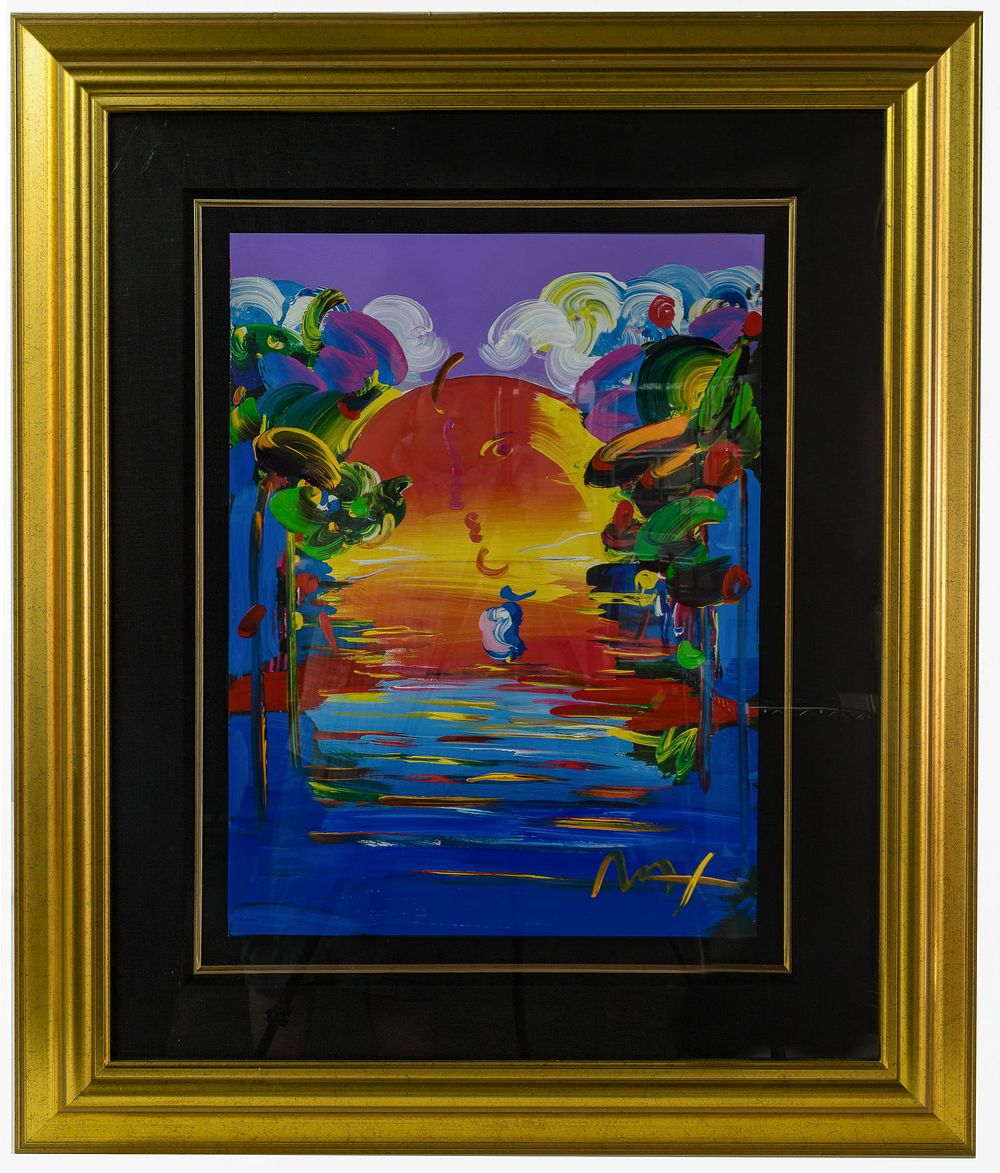 Lot 164: Peter Max (German / American, b.1937) 'Better World III' Mixed Media