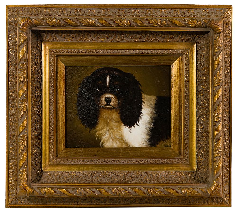 Lot 180: Unknown Artist (20th Century) 'Spaniel' Oil on Canvas