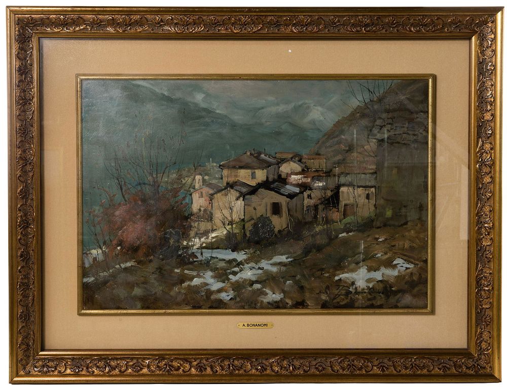 Lot 189: Arturo Bonanomi (Italian, 1920-2010) Oil on Board