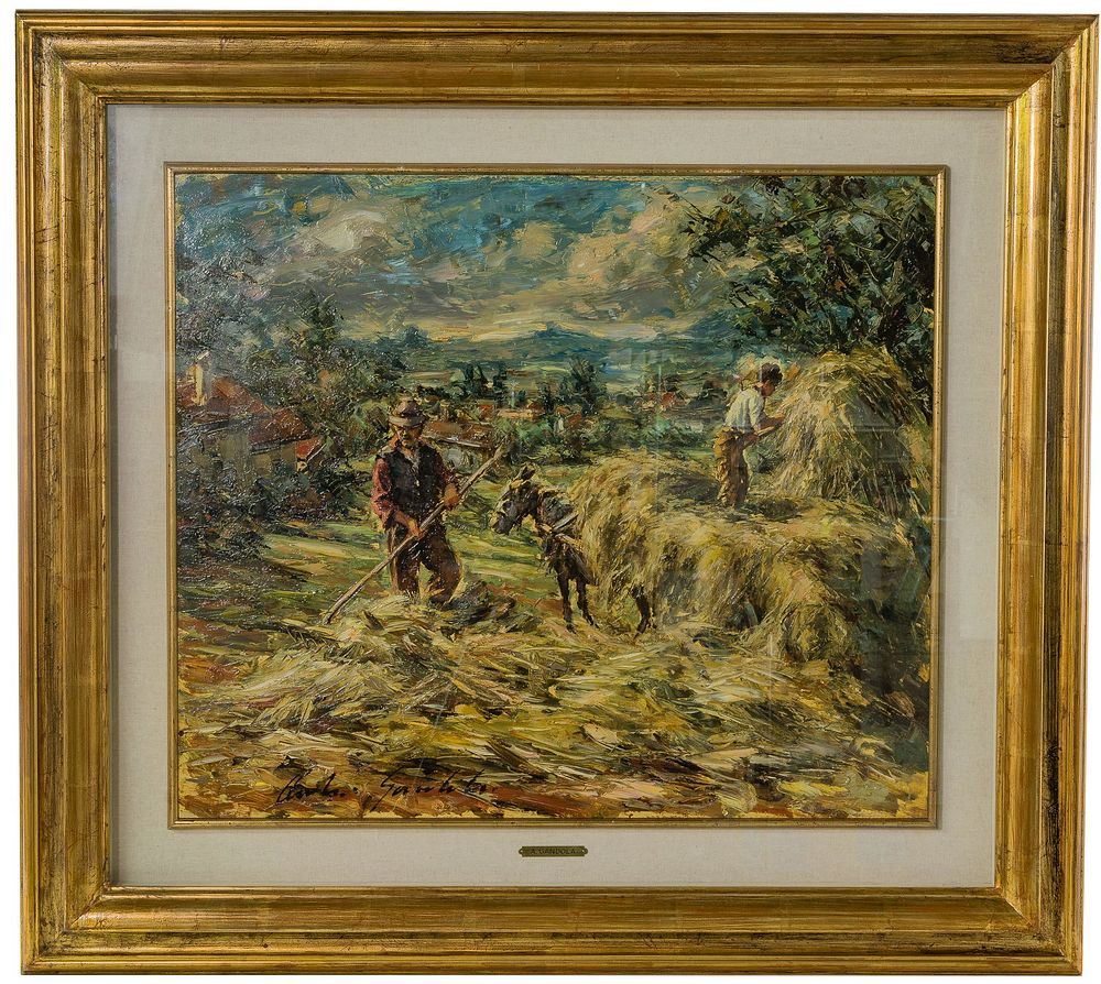 Lot 191: Andrea Gandola (Italian, 20th Century) Oil on Board