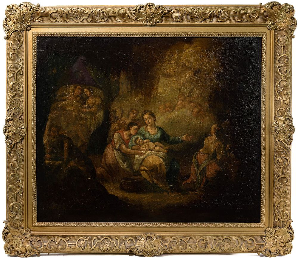 Lot 195: F. Schloger (Continental School, 19th Century) Oil on Canvas