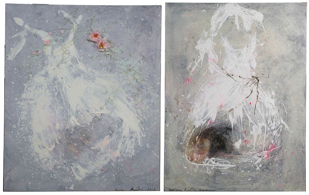 Lot 196: Laurence Amelie Schneider (French, 20th Century) Mixed Media on Canvas