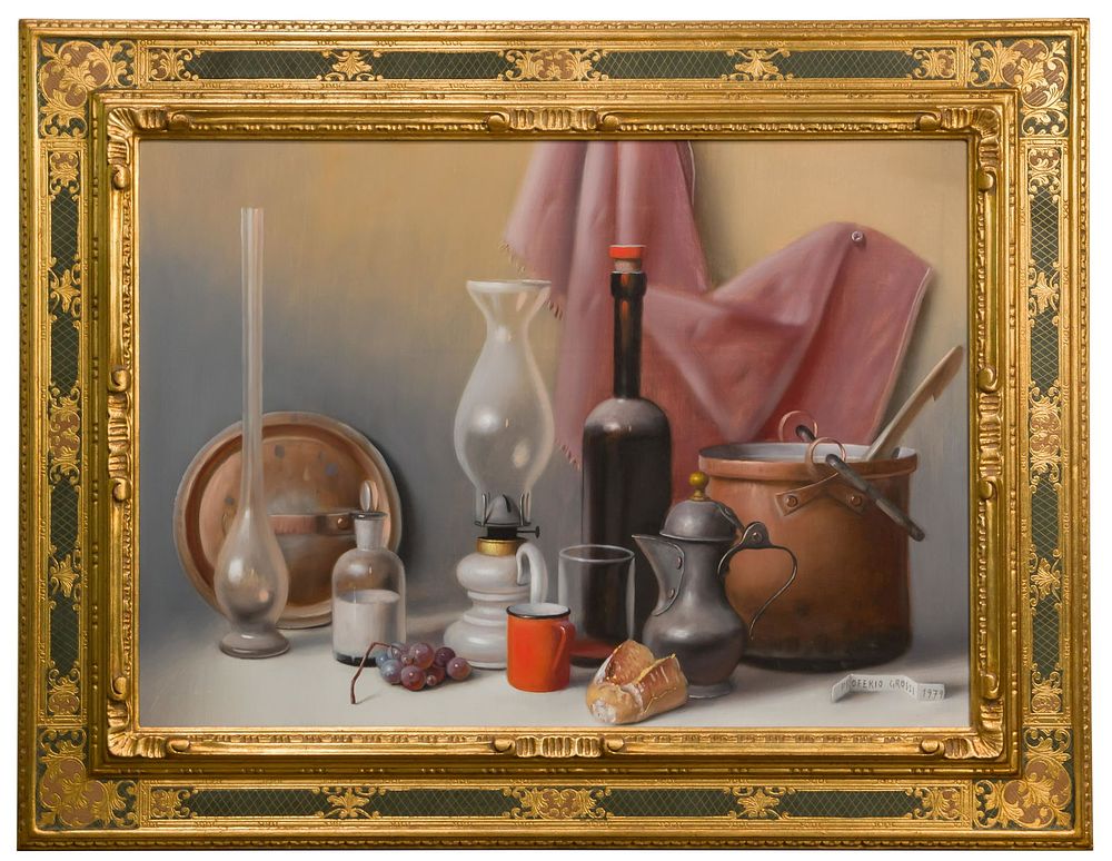 Lot 198: Proferio Grossi (Italian, 1923-2000) Oil on Masonite