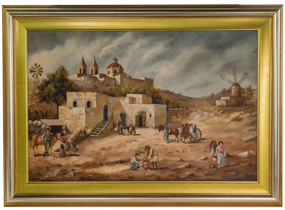 Lot 210: S. V. Lopes (Latin American, 20th Century) Oil on Canvas