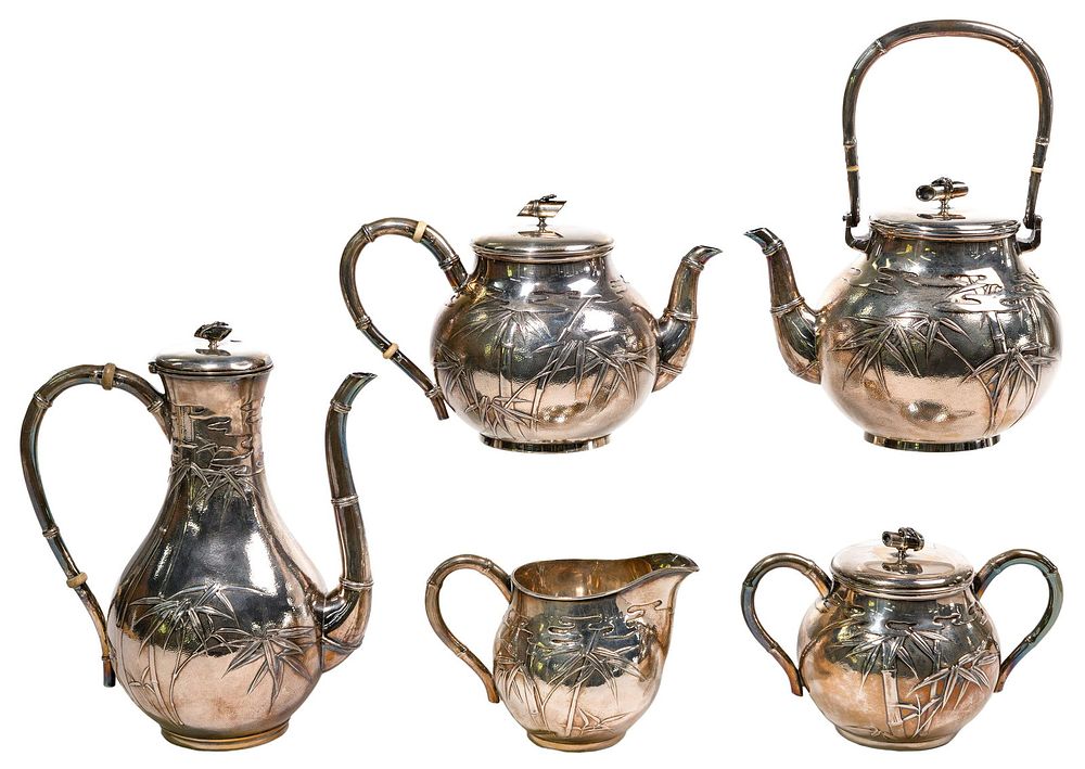 Lot 348: Benten Sterling Silver Tea Service
