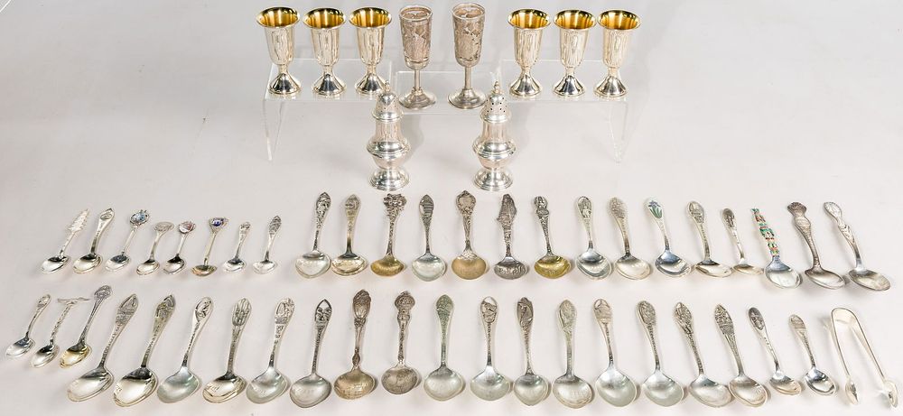 Lot 363: Sterling Silver Souvenir Spoon Assortment