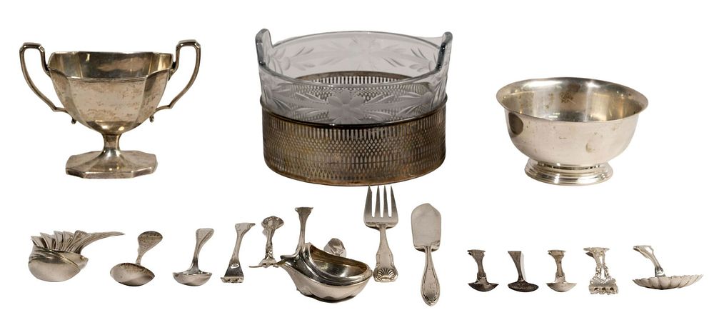 Lot 365: Sterling Silver Flatware and Hollowware Assortment