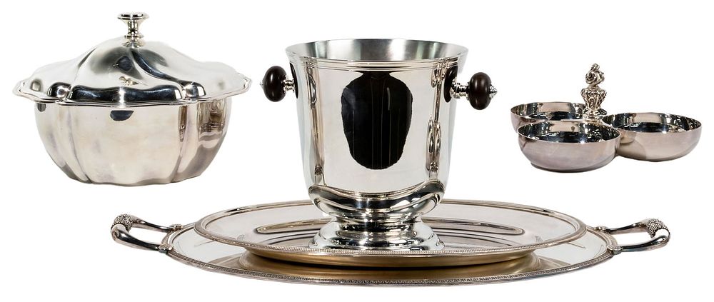Lot 367: Christofle Silverplate Hollowware Assortment