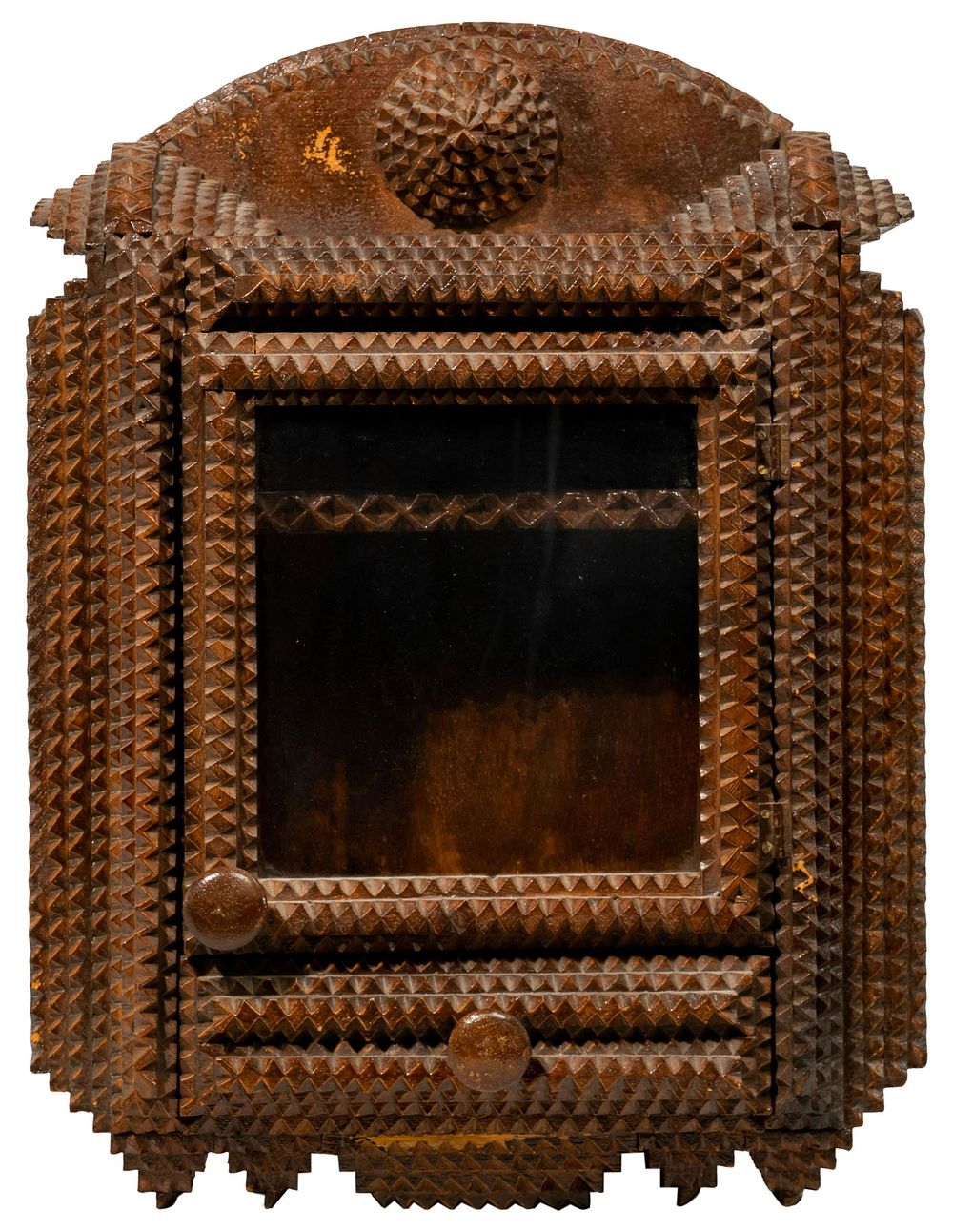 Lot 418: Tramp Art Display Case
