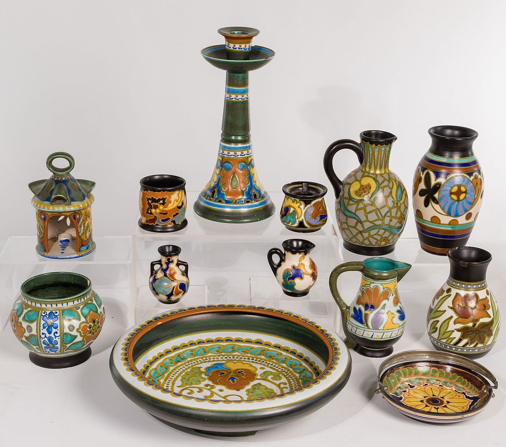 Lot 441: Gouda Holland Pottery Assortment