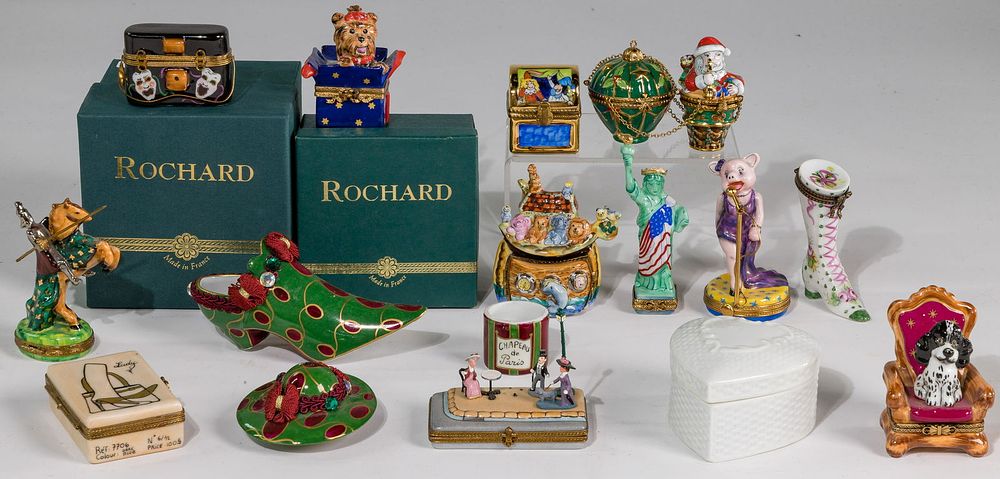 Lot 448: Limoges Trinket Box Assortment