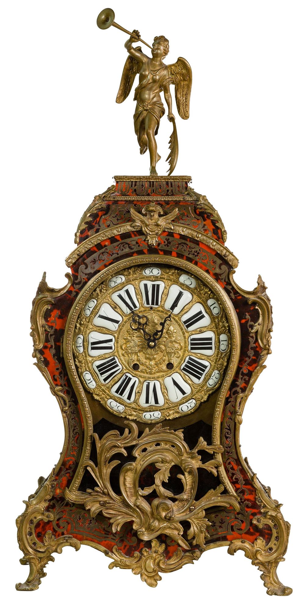 Lot 483: Boulle Style Dore Clock
