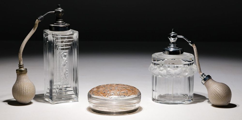 Lot 518: Lalique Crystal Perfume Assortment