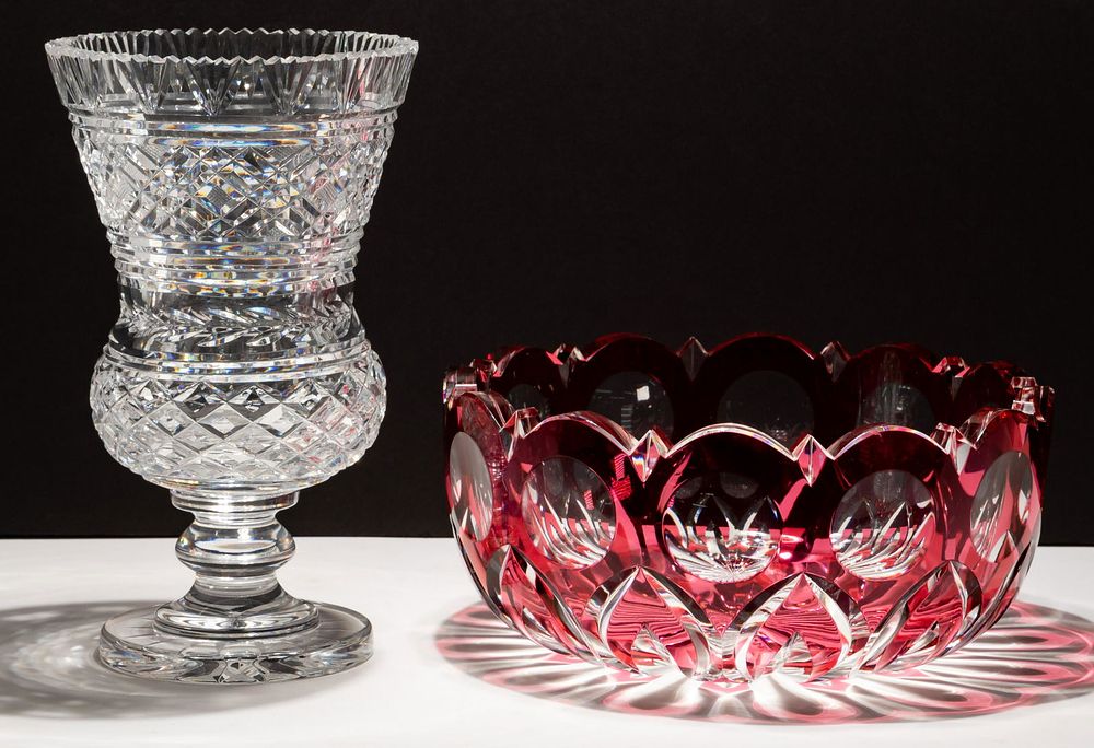 Lot 523: Waterford Crystal 'Georgian Thistle' Vase
