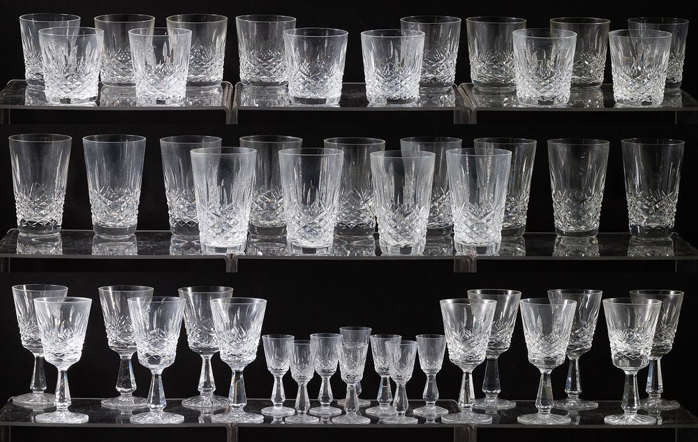 Lot 525: Waterford Crystal 'Kenmare' Stemware Collection