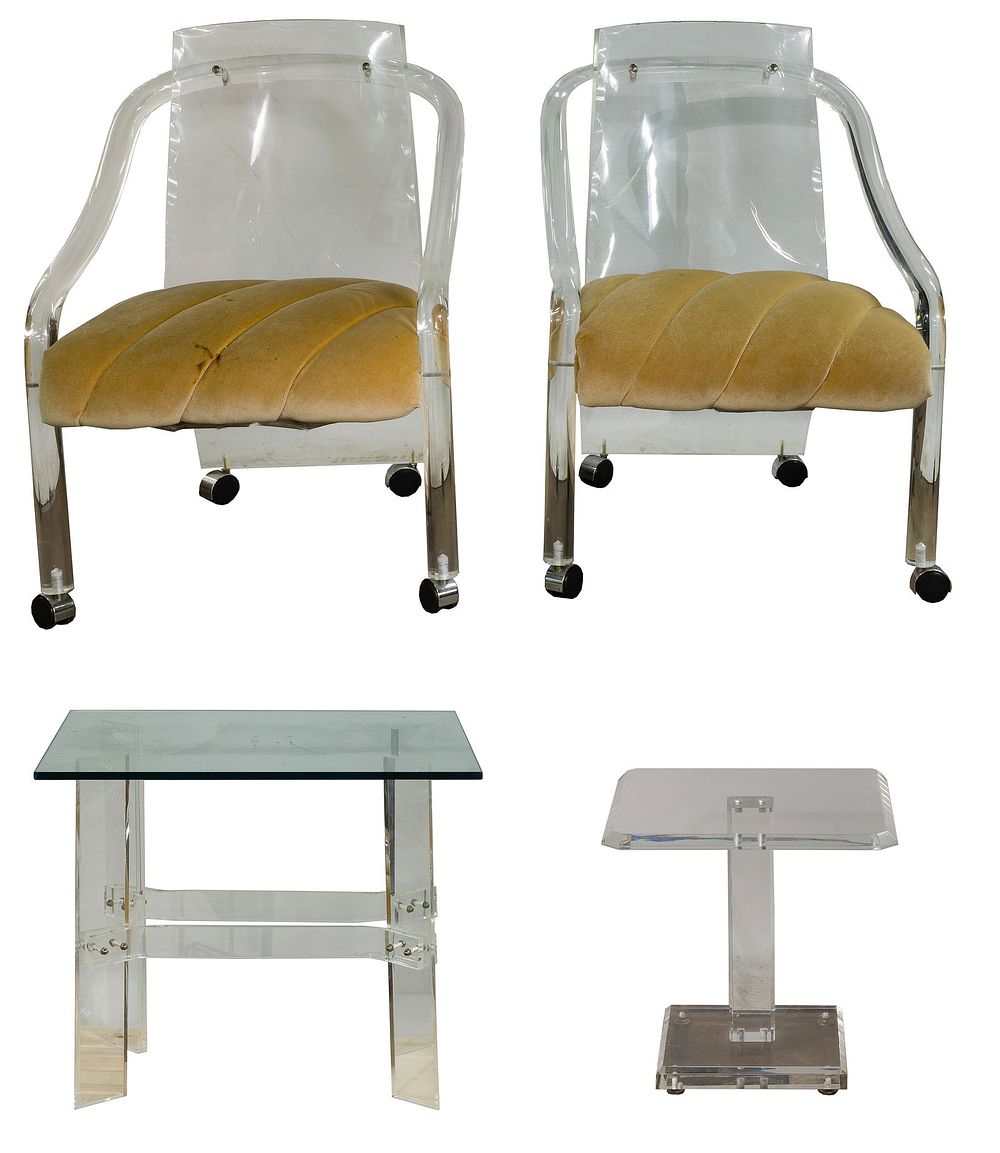 Lot 550: MCM Lucite Furniture Assortment