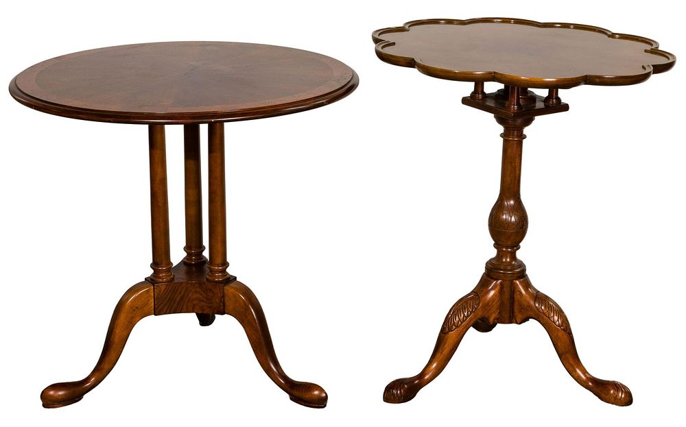 Lot 571: Baker and Historic Charleston Mahogany Tables