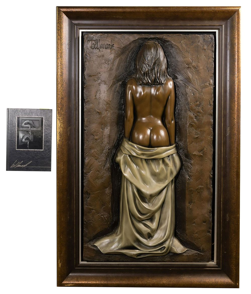 Lot 173: Bill Mack (American, b.1944) 'Brilliance' Bonded Bronze Relief Sculpture