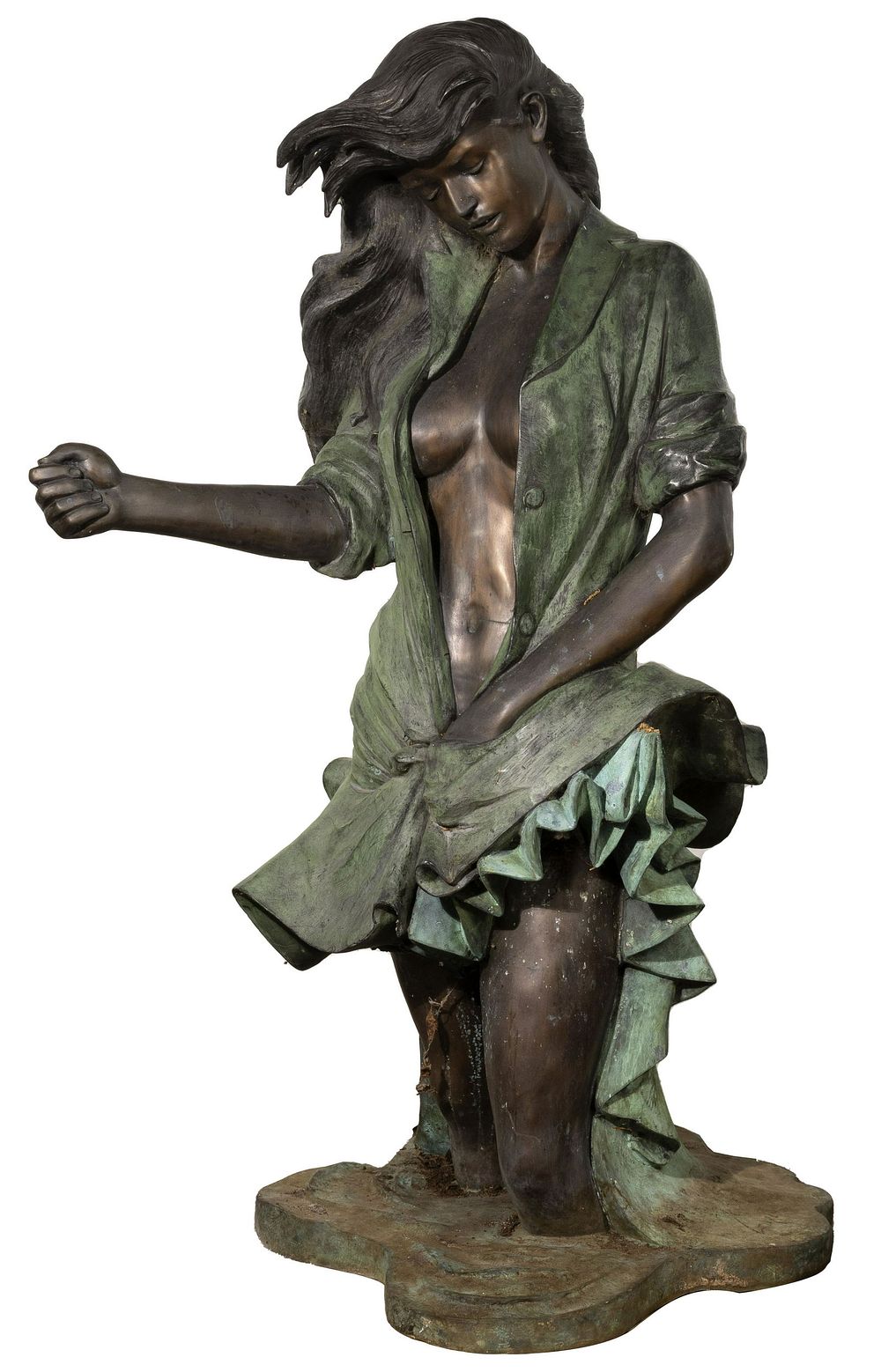 Lot 177: Craig Holbrook (American, 20th / 21st Century) 'Breeze' Bronze Sculpture
