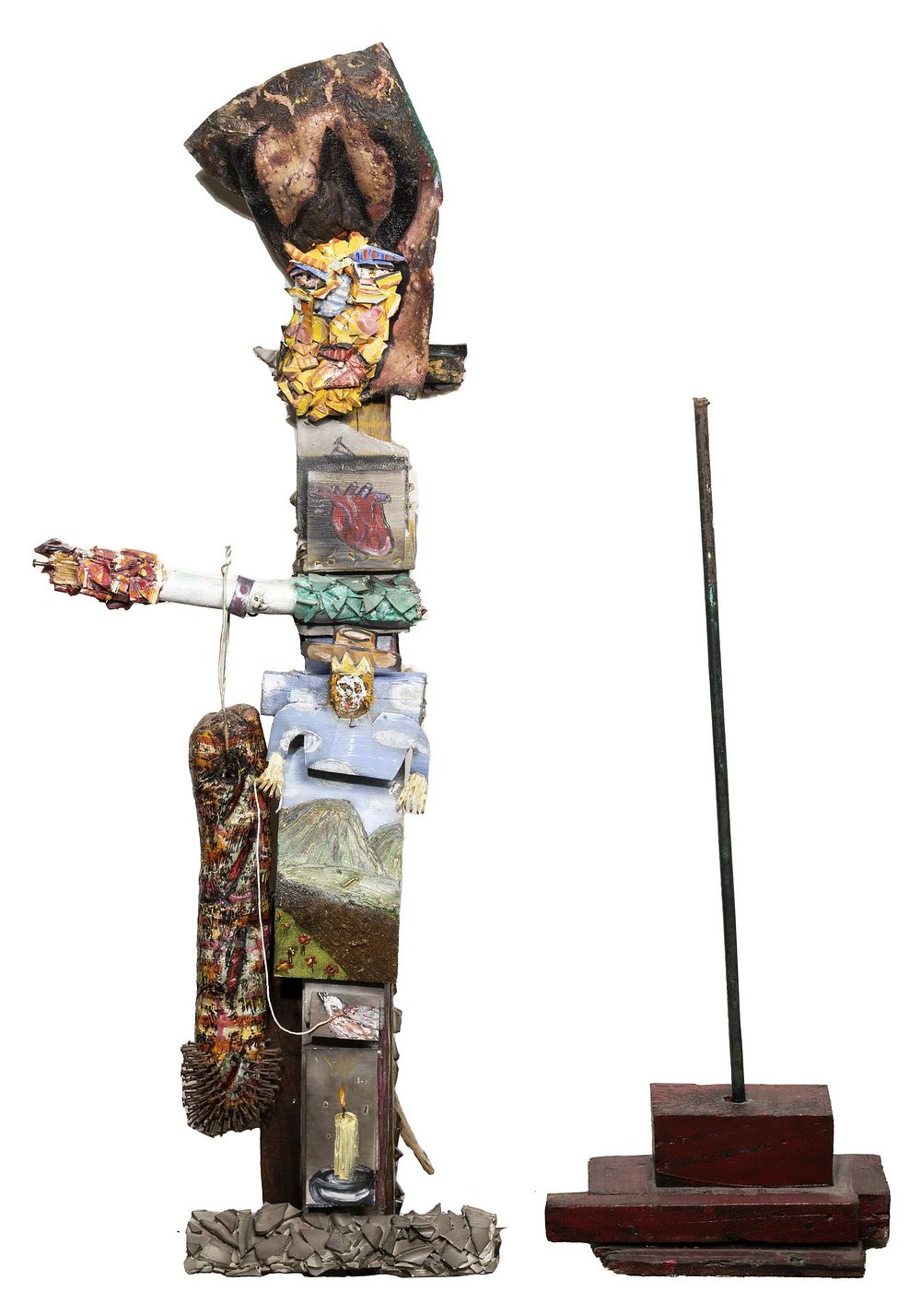 Lot 182: R. Diaz Mixed Media Sculpture