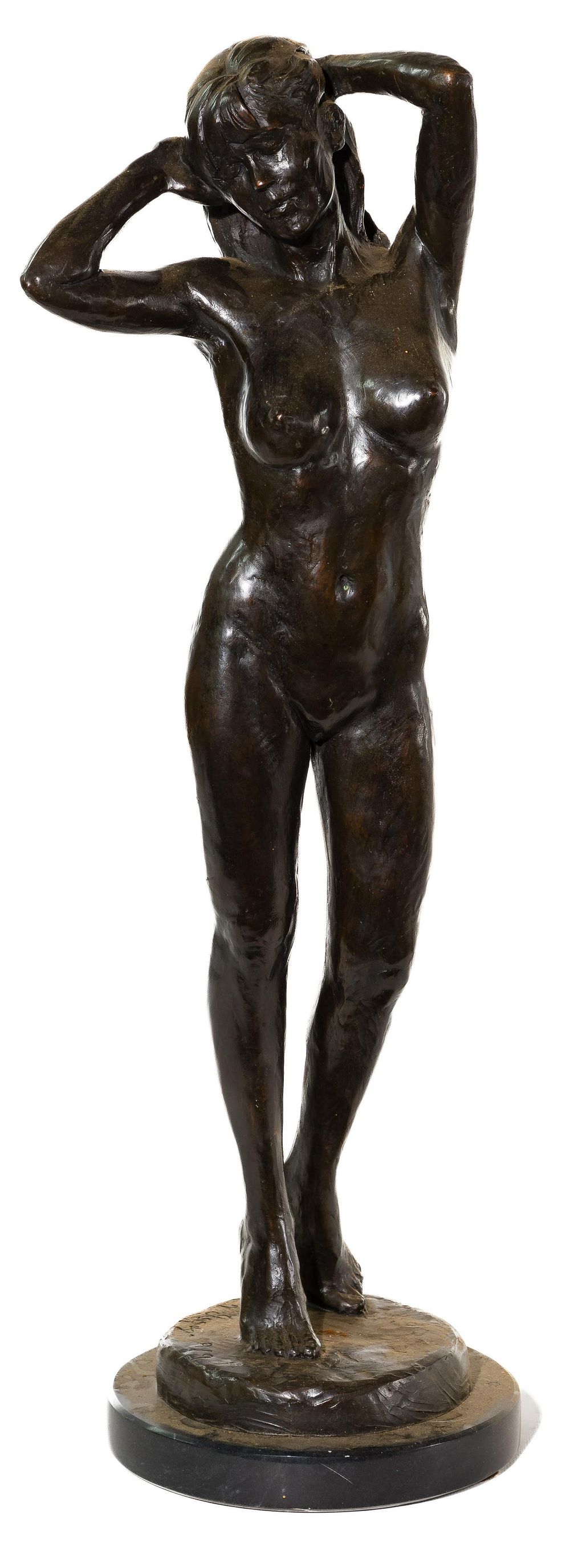 Lot 190: Victor Issa (American, b.1954) 'Awakening' Bronze Sculpture