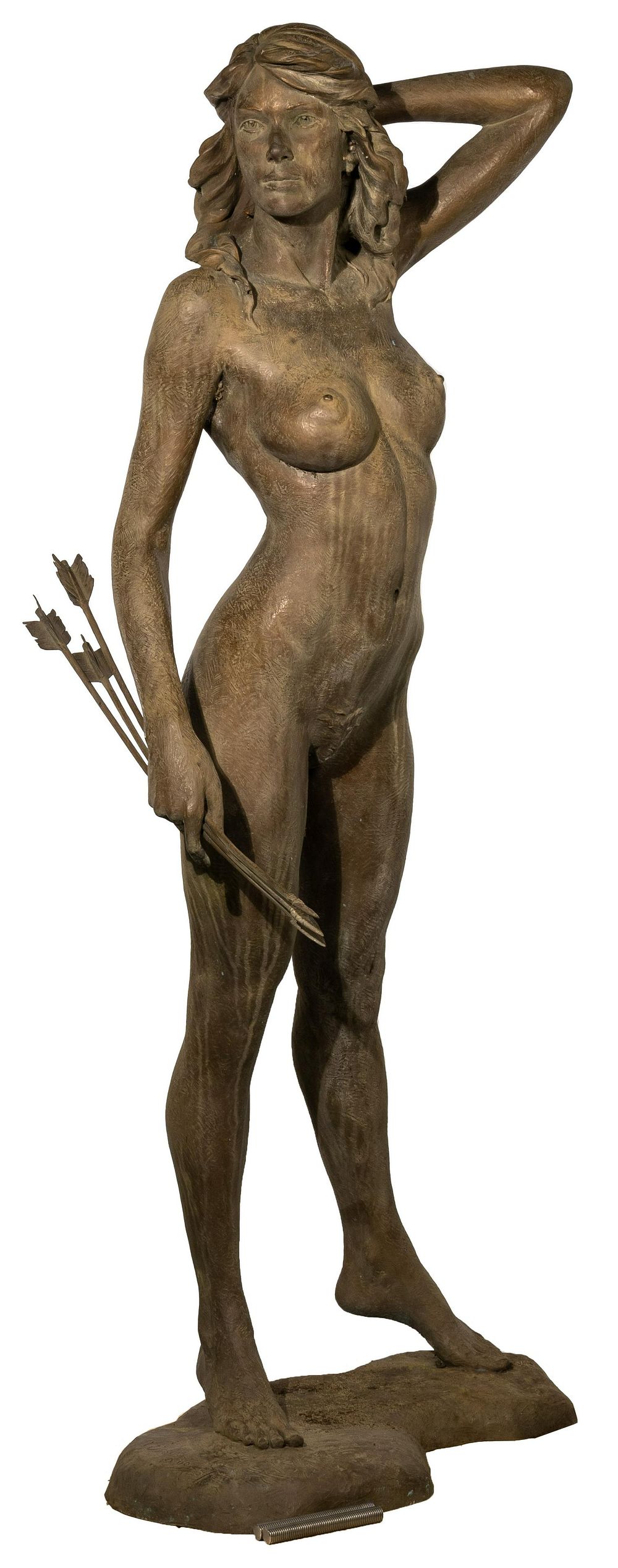 Lot 191: Victor Issa (American, b.1954) 'Diana the Huntress' Bronze Sculpture