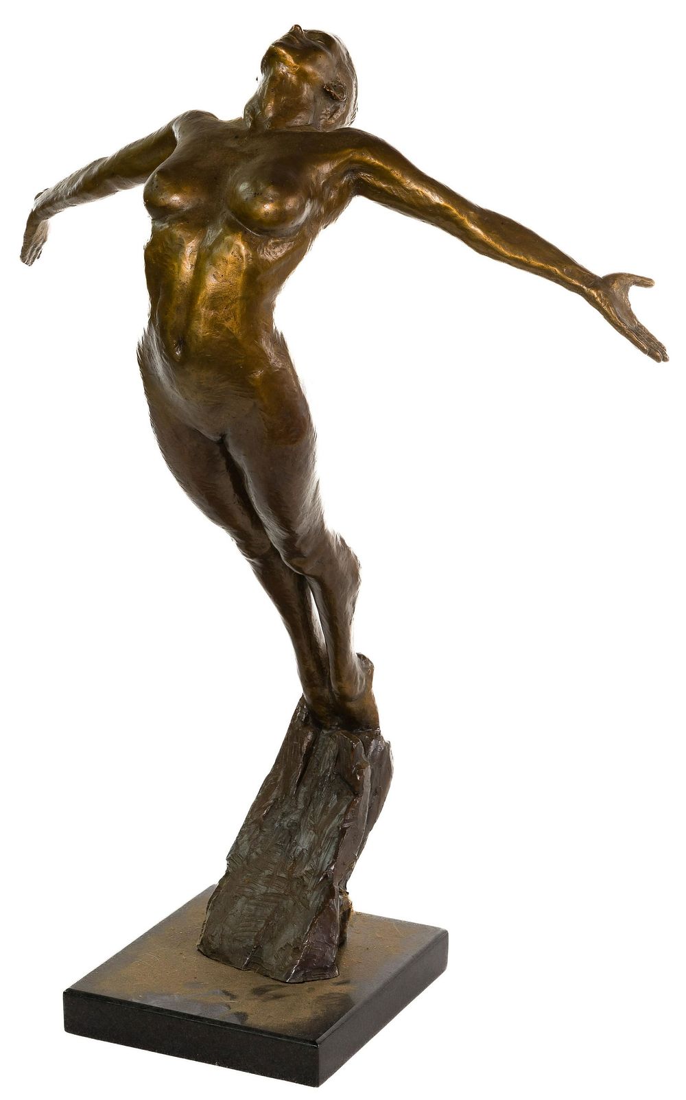 Lot 193: Victor Issa (American, b.1954) 'Freedom' Bronze Sculpture