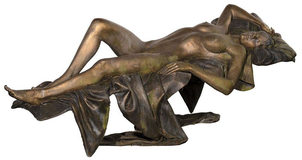 Lot 200: Victor Issa (American, b.1954) 'Serenity' Bronze Sculpture
