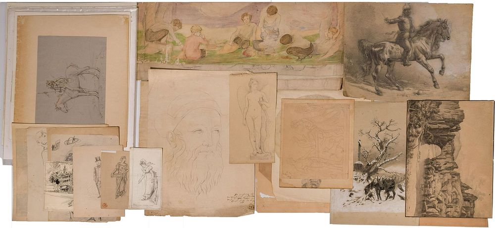 Lot 205: Drawing / Work on Paper Assortment