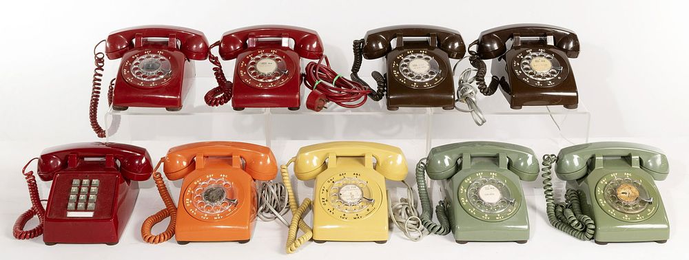 Lot 230: Land Line Corded Cradle Style Telephone Assortment