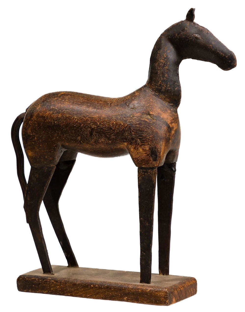 Lot 299: Folk Art Horse Statue