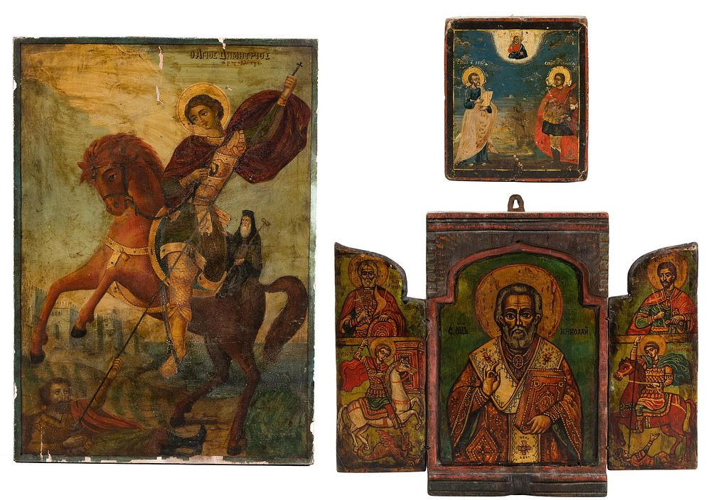 Lot 305: Eastern Orthodox Icon Assortment