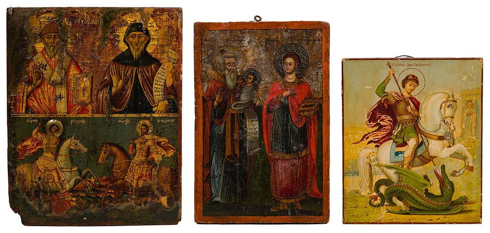 Lot 308: Eastern Orthodox Icon Assortment