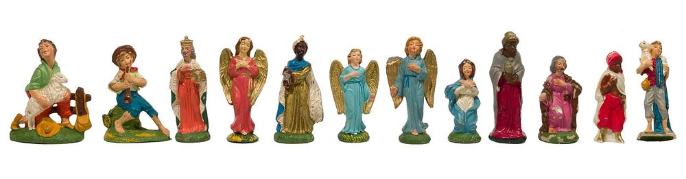 Lot 315: Italian Hand Painted Figurine Assortment