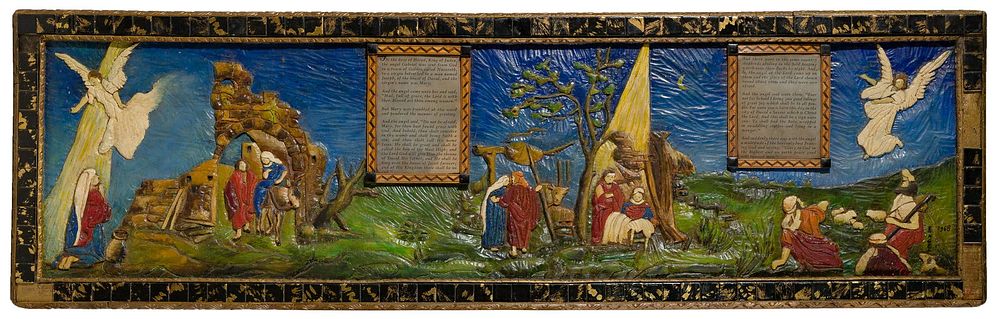 Lot 317: Religious Work on Panel