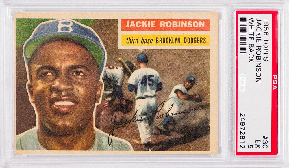 Lot 326: 1956 Topps Jackie Robinson EX-5 PSA