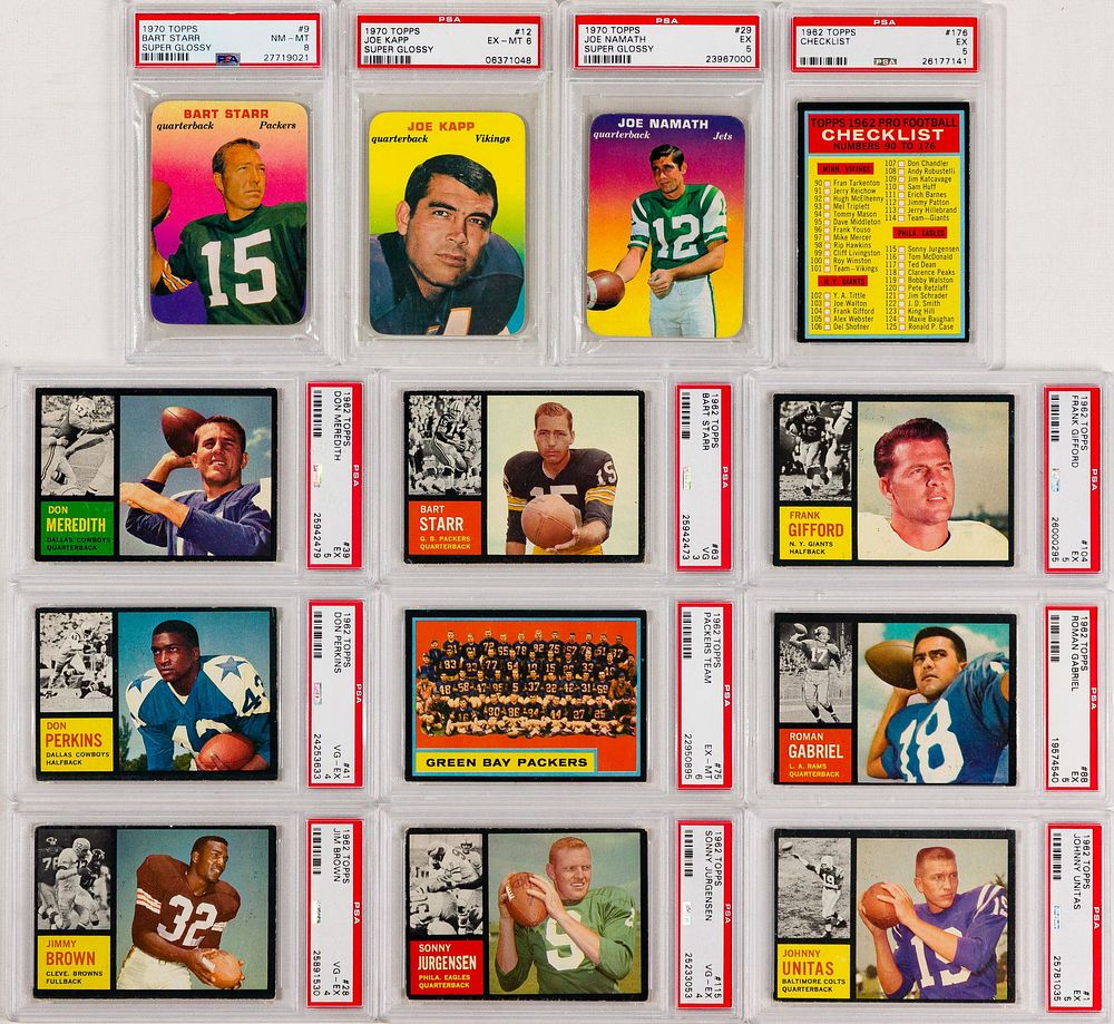 Lot 336: 1962 Topps Football PSA Assortment
