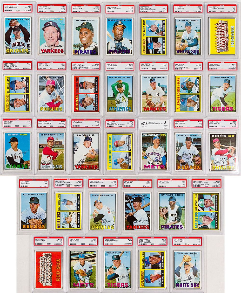 Lot 343: 1967 Topps Baseball PSA Assortment