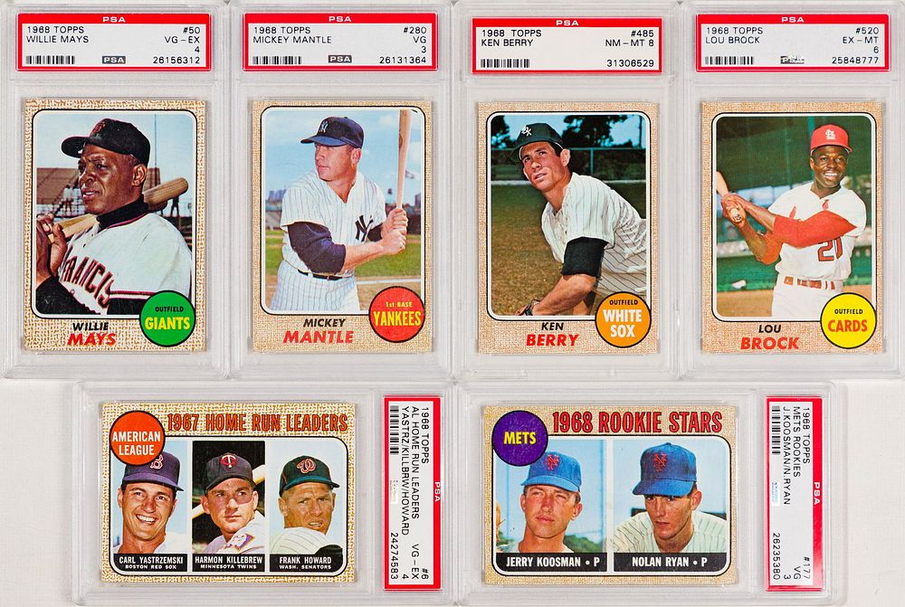 Lot 345: 1968 Topps Baseball PSA Assortment