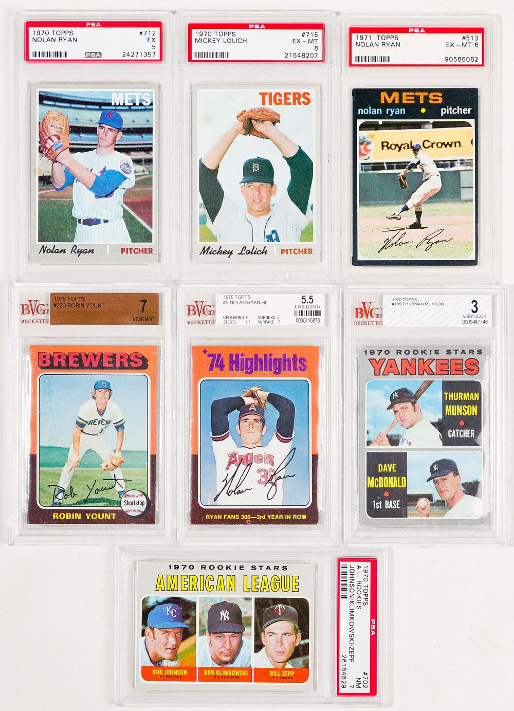 Lot 357: Topps Baseball PSA / BVG Assortment