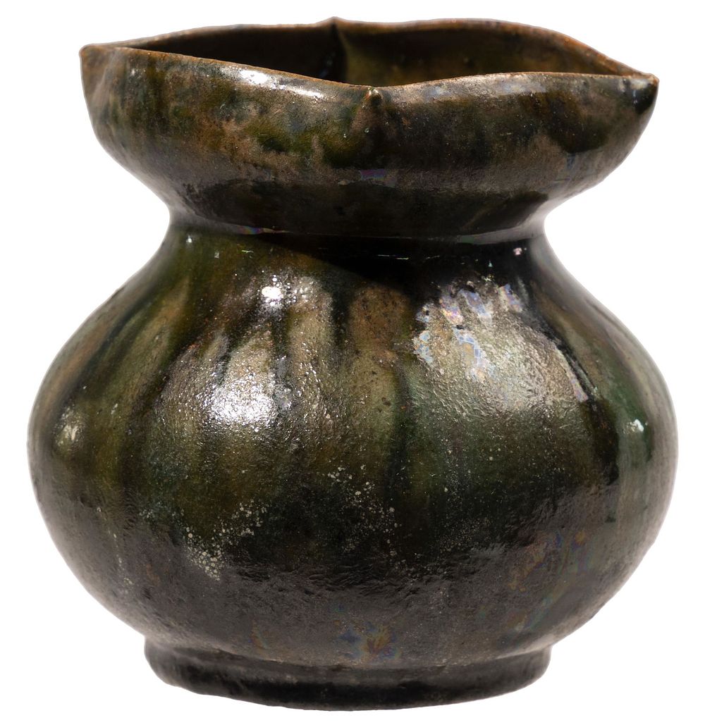 Lot 361: George E. Ohr (American, 1857-1918) Pottery Vase