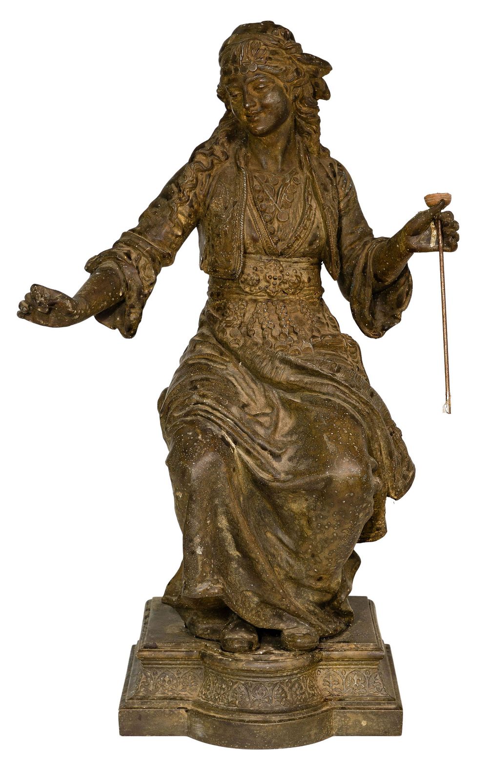 Lot 396: (After) Emile Guillemin Cast Metal Sculpture
