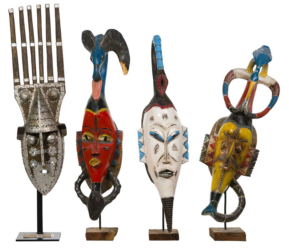 Lot 401: African Carved Mask Assortment