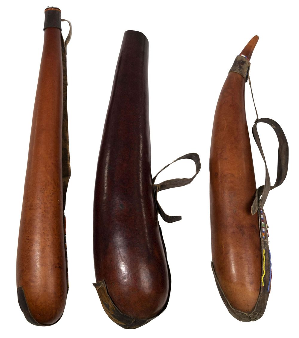 Lot 409: East African Gourd Flask Assortment