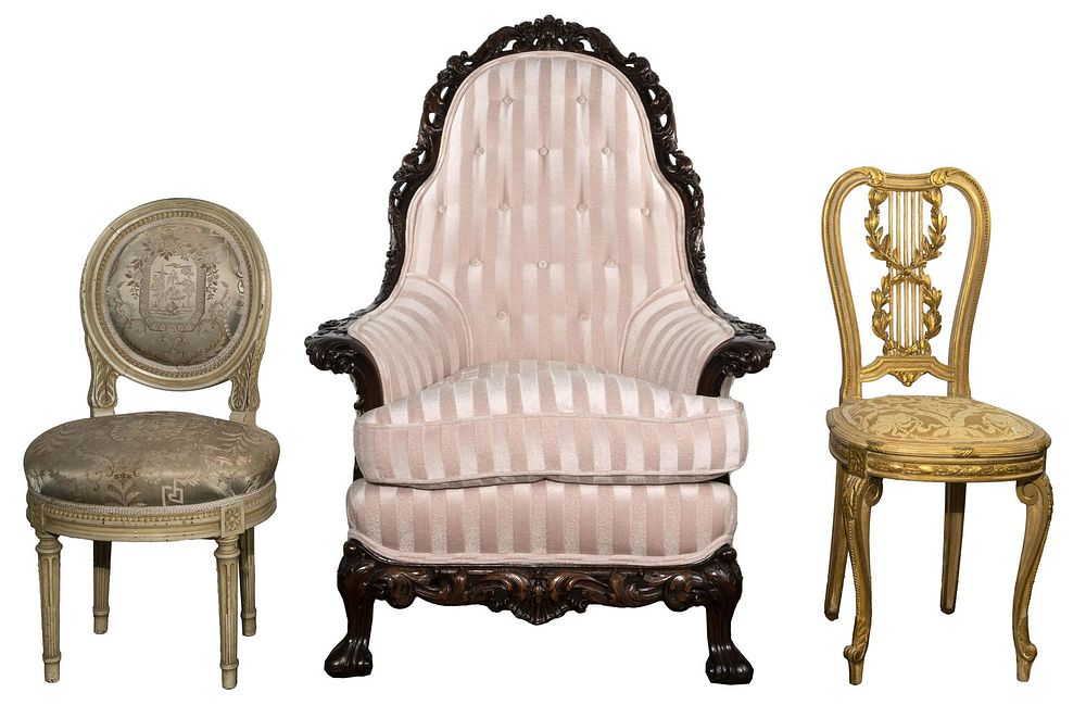Lot 434: Upholstered Chair Assortment