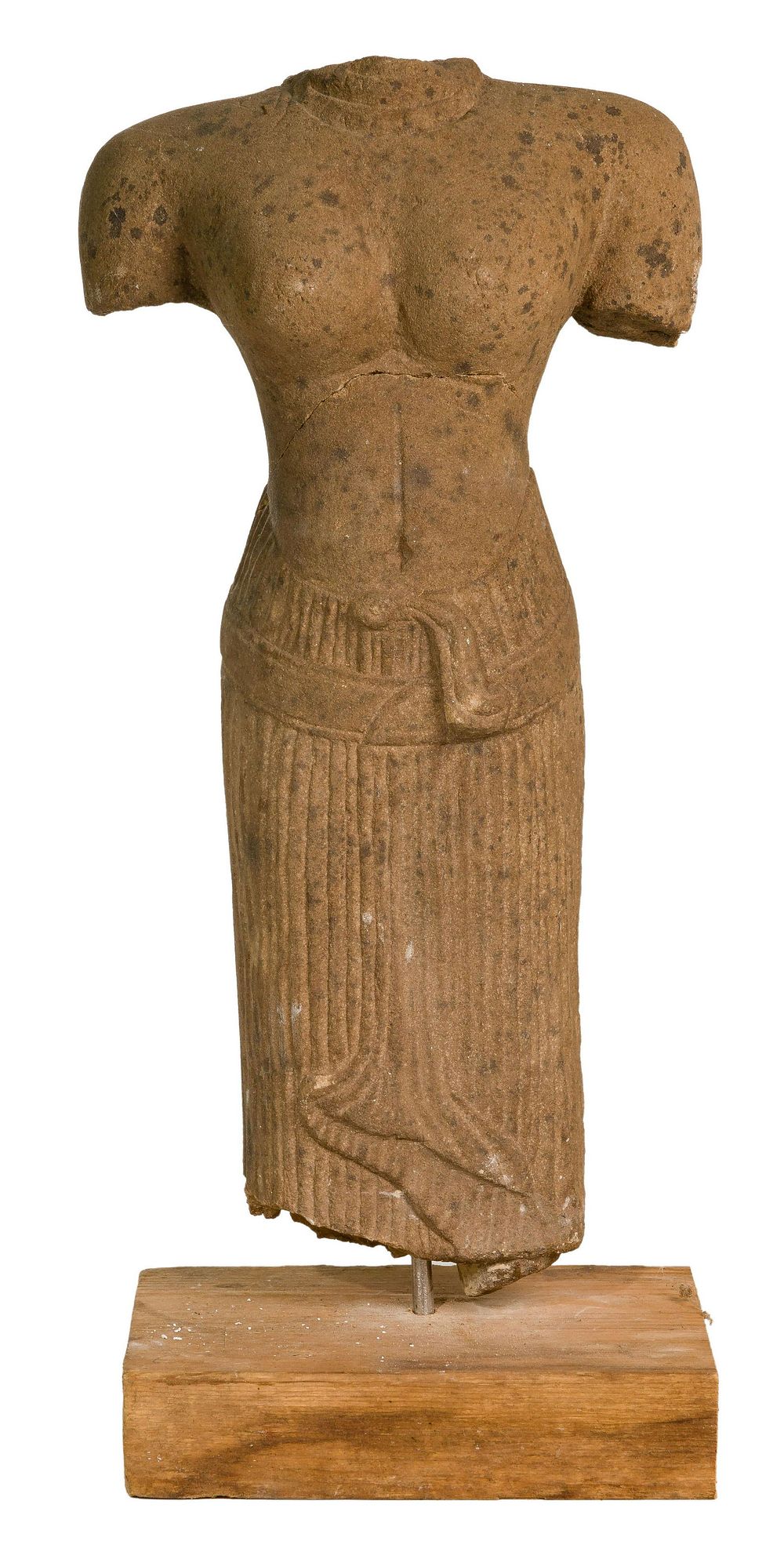 Lot 157: Cambodian Khmer Sandstone Sculpture