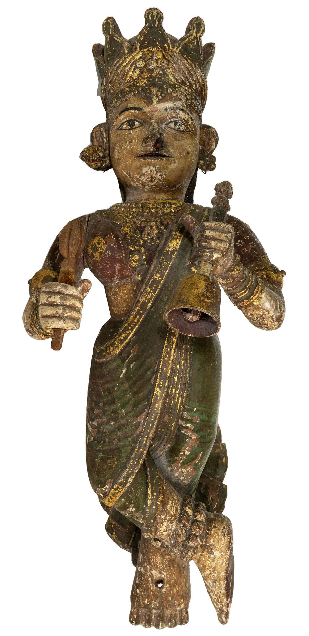 Lot 160: Southeast Asian Poly-Chrome Musician Wall Hanging